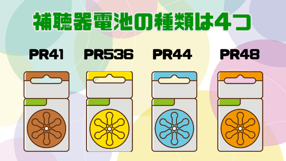 補聴器 電池 種類