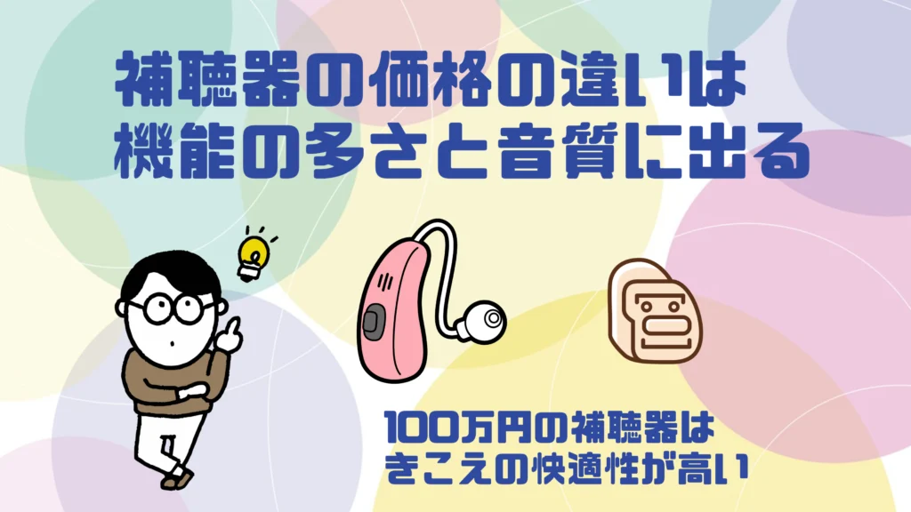 100万円 補聴器 価格 違い